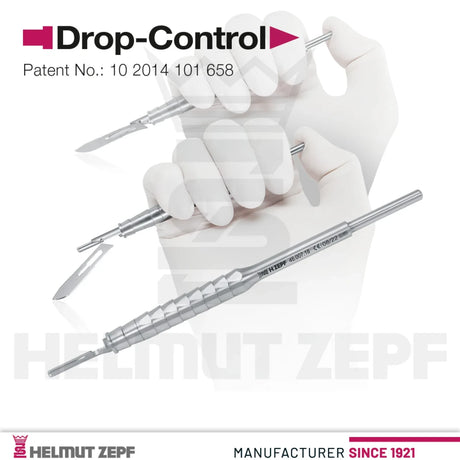 Helmut Zepf 46.007.18 ZEPF Drop-Control Scalpel Blade Holder Dental Instrument Made in Germany