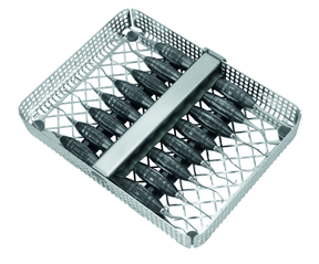 Periodontal Instruments TOUCHGRIP Root Instrumentation Set by Helmut Zepf in sterilization tray