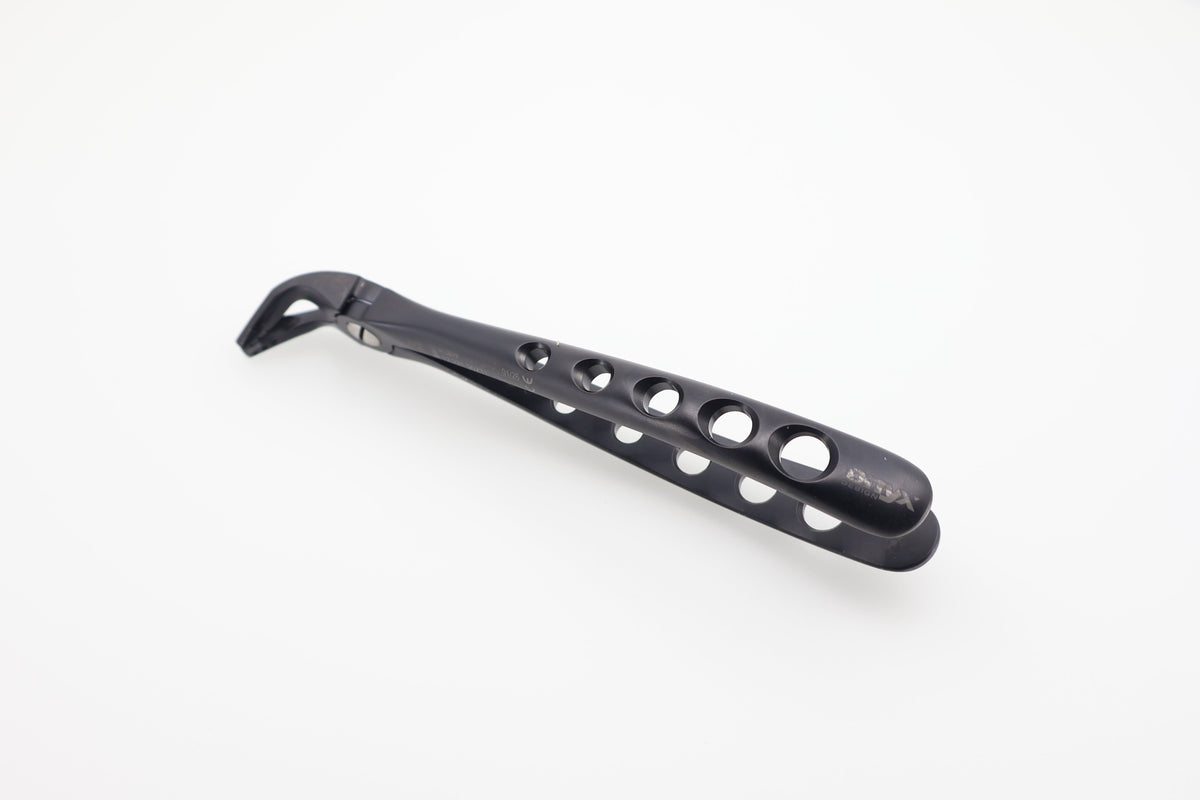 Helmut Zepf 12.221.90ZTI #321 Modified lower premolar extraction forceps, Onyx Coating - side profile view