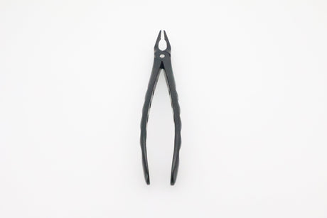 Helmut Zepf 12.235.08ZTI #35M Modified upper premolar extraction forceps, Onyx Coating - full front view, actual product photo