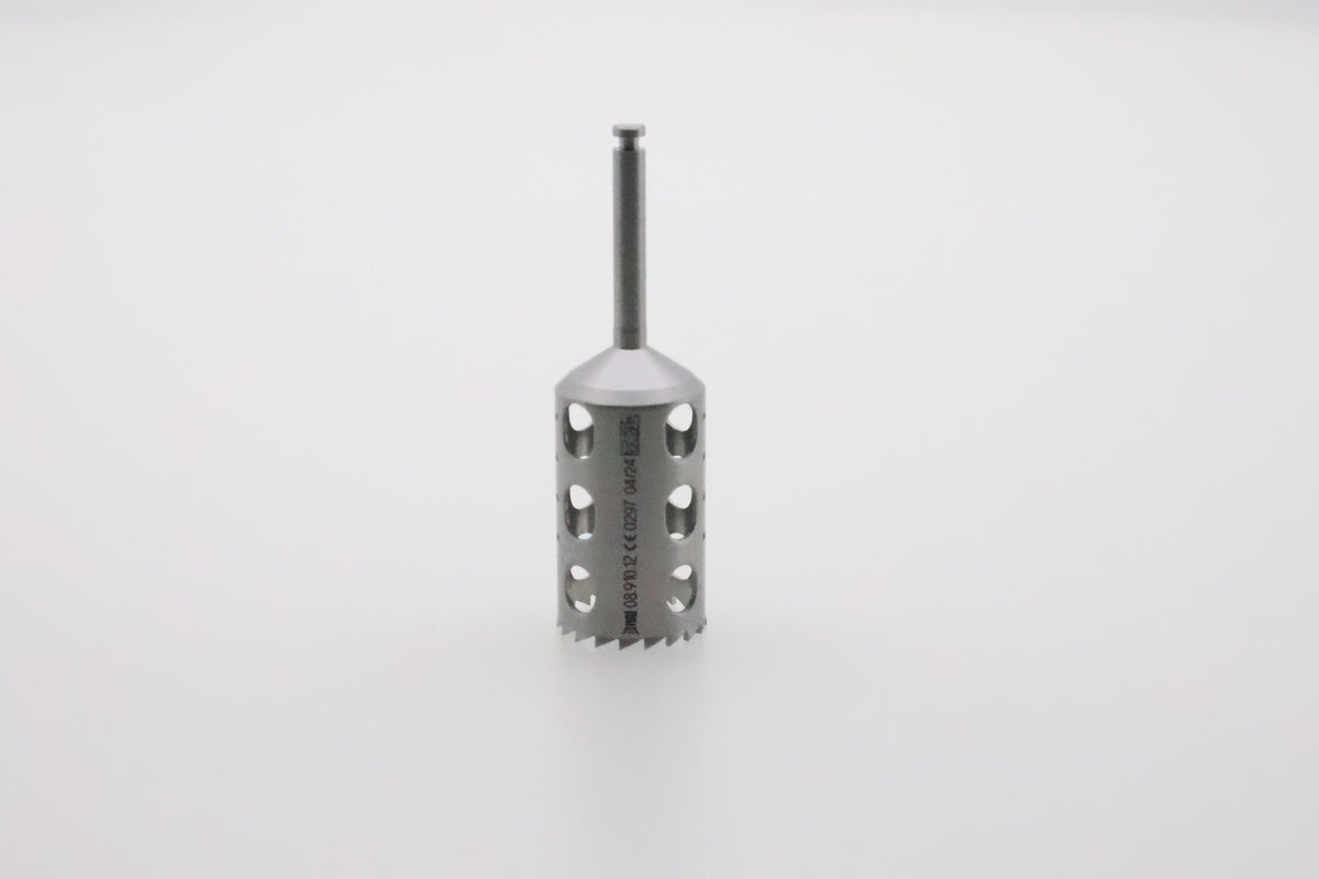 Helmut Zepf 08.910.12 dental trephine 10.0 mm - standing view with depth graduation