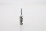 Helmut Zepf 08.910.09 dental trephine inside diameter 7.0 mm - upright view showing 17 cutting teeth and depth graduation