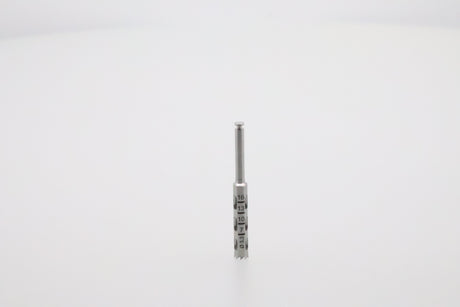 Helmut Zepf 08.910.04 dental trephine inside diameter 3.3 mm - upright view showing cutting teeth