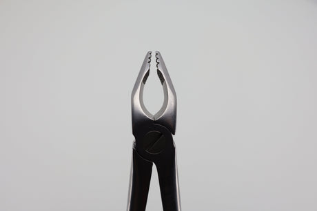 Helmut Zepf 12.235.08ZD #35M Modified upper premolar extraction forceps - diamond coated jaws close-up