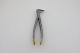 Helmut Zepf 12.236.07ZD #36N Modified lower incisor and premolar extraction forceps, diamond coated jaws - full front view