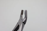Helmut Zepf 12.218.00ZD #18 Modified extraction forceps - diamond coated jaw close-up
