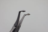 Helmut Zepf 12.045.15ZD #45Sb lower jaw root tip extraction forceps - diamond coated beak close-up