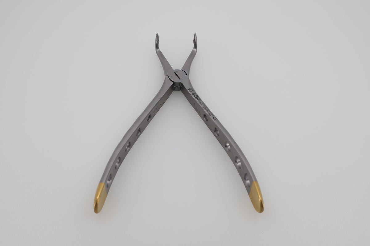 Helmut Zepf 12.045.15ZD #45Sb lower jaw root tip extraction forceps - open beaks view