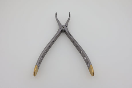 Helmut Zepf 12.045.15ZD #45Sb lower jaw root tip extraction forceps - open beaks view