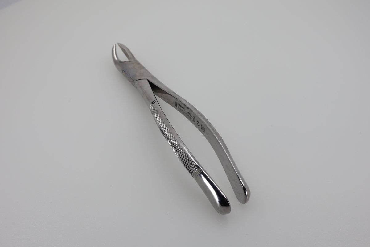 Helmut Zepf 14.090.00 extraction forceps #90 American Pattern serrated grips - full view