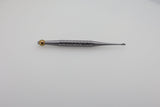 Helmut Zepf 17.007.05 X-Desmo-Tool root tip elevator luxator - full side view with knurled handle