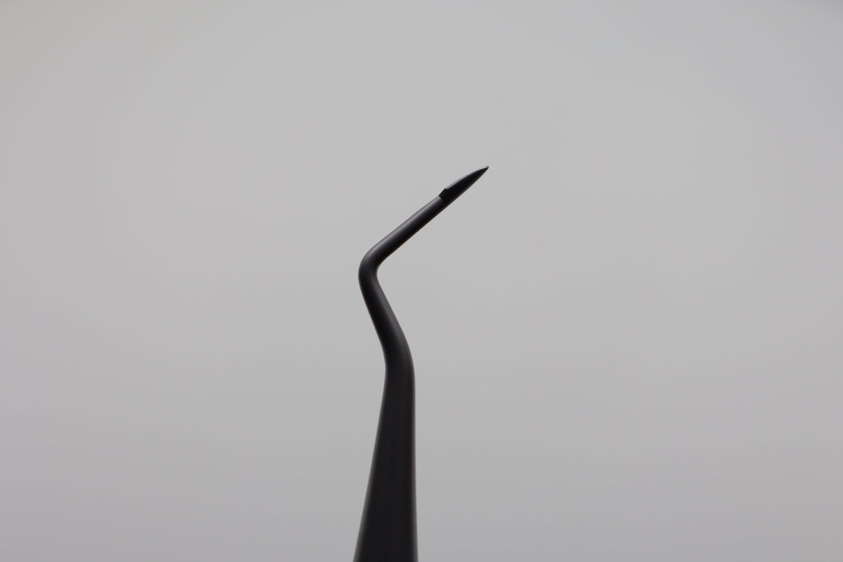 Helmut Zepf 17.068.10 angled root tip pick elevator - angled shaft detail