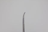 Mosquito hemostatic forceps 23.055.12KFO, curved serrated jaws