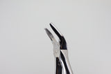Helmut Zepf #7 extraction forceps beaks, open close-up