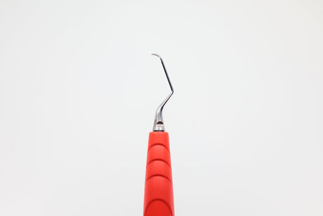 Gracey Curette, M5 Deep Scaling (GRA 7/8) for Premolars / Molars, More Sharply Angled - ZEPF-bIONIK QuickFix Handle in Lightred-Magenta | Helmut Zepf No. 24.205.07GM5