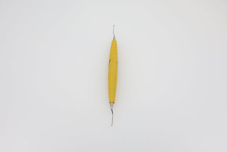 Gracey Curette, M5 Deep Scaling (GRA 1/2) for Front Teeth, Slightly Angled - ZEPF-bIONIK QuickFix Handle in Yellow | Helmut Zepf No. 24.201.01GM5