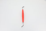 Combination Instrument Bone Filler/Condenser with Depth Measurement - Diameter 3.0 and 4.0 mm, Graduation 3/6/9/12/15 mm, Titanium M4 X 0.5 Inserts, ZEPF-bIONIK QuickFix Handle in Lightred-Magenta | Helmut Zepf No. 24.532.20