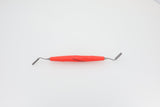 Combination Instrument Bone Filler/Condenser with Depth Measurement - Diameter 3.0 and 4.0 mm, Graduation 3/6/9/12/15 mm, Titanium M4 X 0.5 Inserts, ZEPF-bIONIK QuickFix Handle in Lightred-Magenta | Helmut Zepf No. 24.532.20