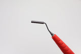 Combination Instrument Bone Filler/Condenser with Depth Measurement - Diameter 3.0 and 4.0 mm, Graduation 3/6/9/12/15 mm, Titanium M4 X 0.5 Inserts, ZEPF-bIONIK QuickFix Handle in Lightred-Magenta | Helmut Zepf No. 24.532.20