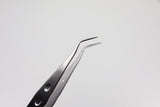 Tweezers with Stop-Pin (Cotton Pliers), Ergonomic 15 cm, Serrated Tip | Helmut Zepf No. 22.025.03