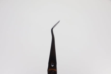 Tweezers with Stop-Pin (Cotton Pliers), Ergonomic 15 cm, Serrated Tip | Helmut Zepf No. 22.025.03