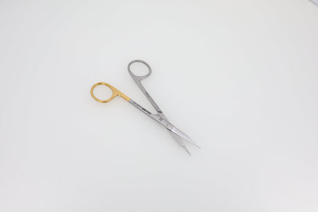 Goldman Fox Scissors, Straight - 13 cm, Supercut Micro Serrated Edge, Surgical Tissue, Dental Gum Scissors | Helmut Zepf No. 46.200.13SC