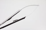 Castroviejo Needle Holder, Curved - 18 cm, Tungsten Carbide Jaws, 11 x 2.0 mm, Max. Thread Size: 4.0 | Helmut Zepf No. 41.011.17TC-M