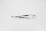 Castroviejo Needle Holder, Curved - 18 cm, Tungsten Carbide Jaws, 11 x 2.0 mm, Max. Thread Size: 4.0 | Helmut Zepf No. 41.011.17TC-M