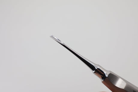 Root Elevator for Axial Luxation 3 mm, Curved, #3 Standard Handle with Thumb Rest | Helmut Zepf No. 17.006.03