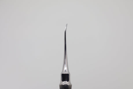 Root Elevator for Axial Luxation 5 mm, Curved, #4 Standard Handle with Thumb Rest | Helmut Zepf No. 17.006.04