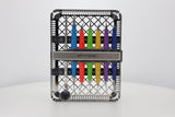 ZEPF Washtray 1/2 loaded with 8 instruments - upright view