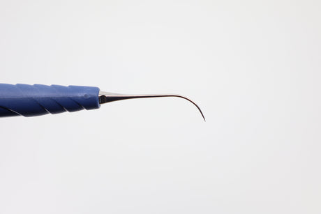 Fine probe tip close-up, Helmut Zepf 24.853.14 double-ended perio probe