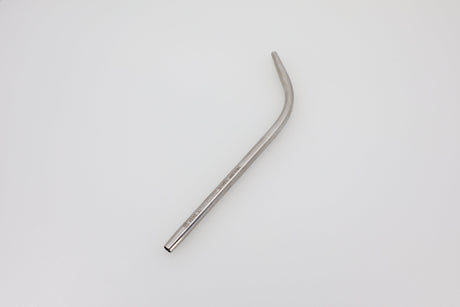 Curved aspirator No. 19.649.30 lying flat, stainless steel