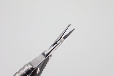 Open tungsten carbide jaws close-up, Helmut Zepf Castroviejo 41.200.17TC