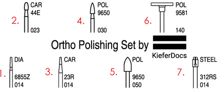 Orthodontic Polishing Bur Set by KieferDocs | Busch Mfg. No. 5433
