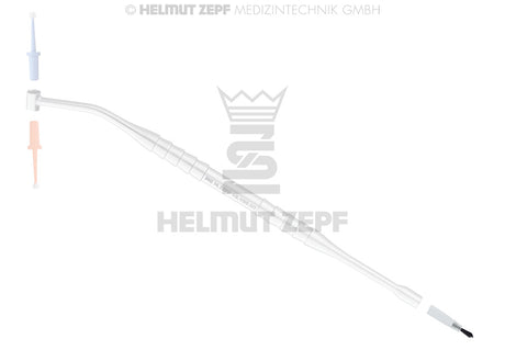 Application Brush Inserts, Fine, White, for ZEPF Brush Holder - Pack of 50 | Helmut Zepf No. 19.199.12