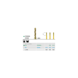 Busch CD 30G 012 FG COOL-DIAMANT COARSE - (Pack of 6) Bur Made in Germany