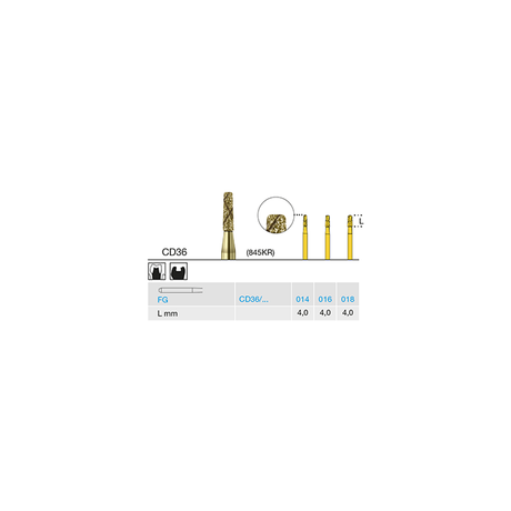 Busch CD 36 018 FG COOL-DIAMANT - (Pack of 6) Bur Made in Germany