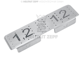 CMF Screw Rack 1.2 / 1.2 mm - Stainless Steel Insert for Screw Boxes | Helmut Zepf No. 85.540.51