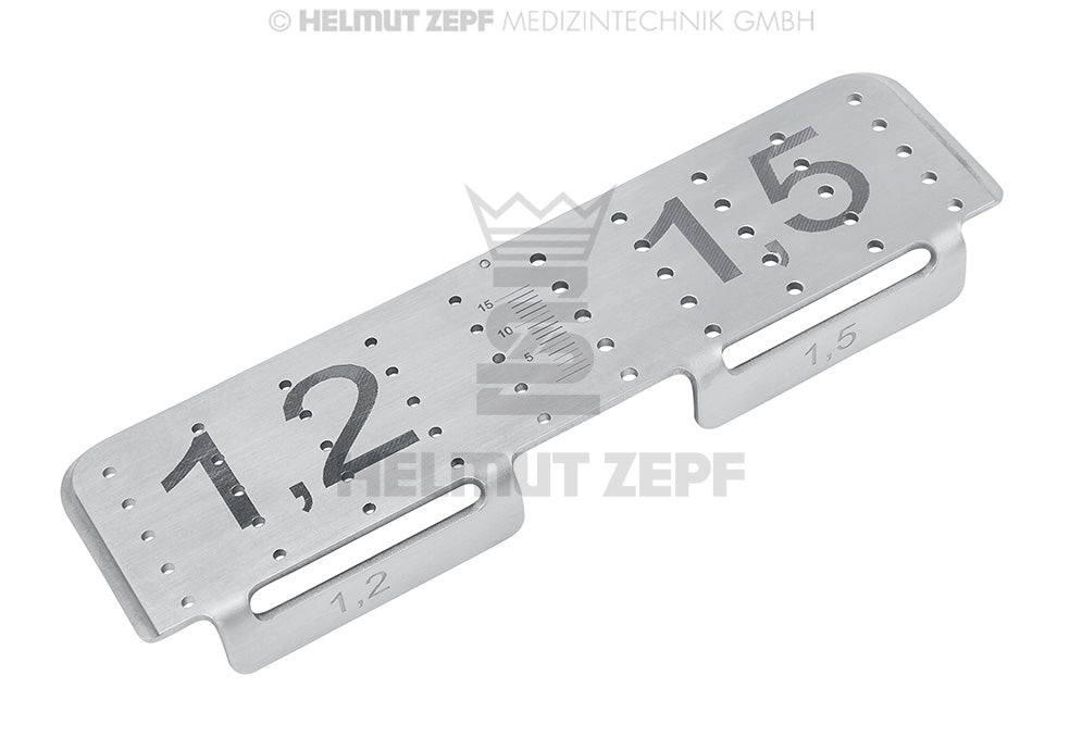 CMF Screw Rack 1.2 / 1.5 mm - Stainless Steel Insert for Screw Boxes | Helmut Zepf No. 85.540.52