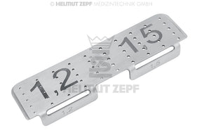 CMF Screw Rack 1.2 / 1.5 mm - Stainless Steel Insert for Screw Boxes | Helmut Zepf No. 85.540.52