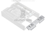 CMF Screw Rack 1.5 / 1.5 mm - Stainless Steel Insert for Screw Boxes, additional view | Helmut Zepf No. 85.540.54