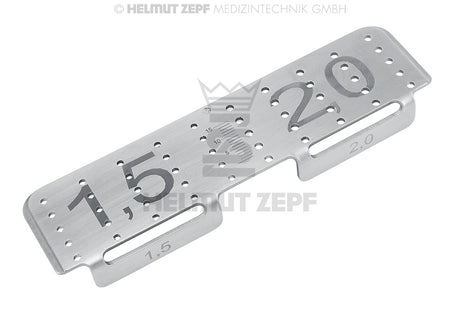 CMF Screw Rack 1.5 / 2.0 mm - Stainless Steel Insert for Screw Boxes | Helmut Zepf No. 85.540.55