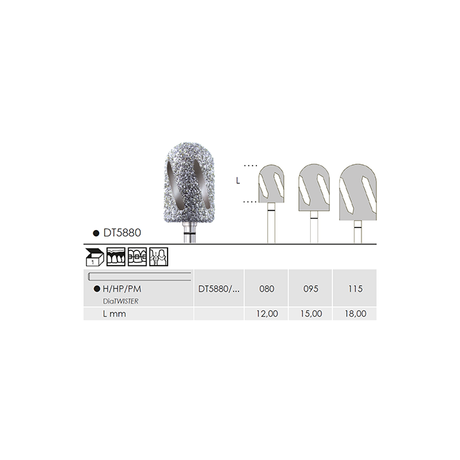 Busch DT5880 115 HP DIATWISTER SUPERCOA - (Pack of 1) Bur Made in Germany
