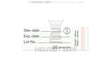 Identification Labels for Sterilization Containers - Paper Labels with Process Indicator, Pack of 100 | Helmut Zepf No. 85.312.20