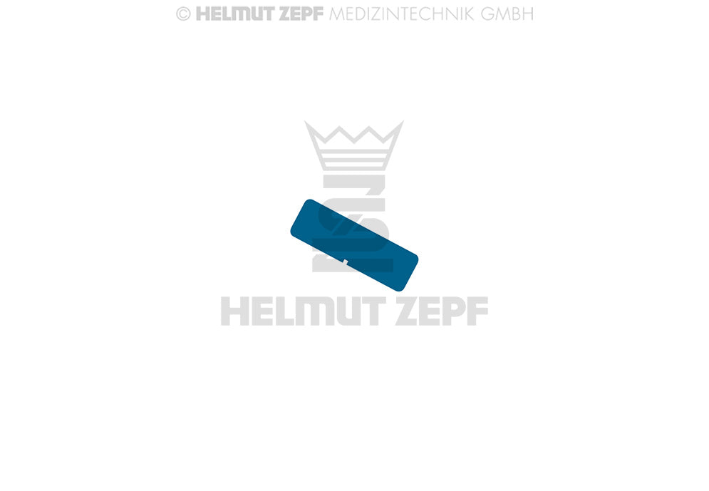 Labeling Tag for Aluminum Sterilization Box, Blue, without Marking, Not a Medical Device | Helmut Zepf No. 85.312.01