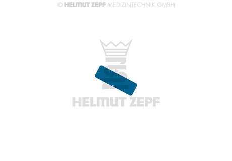 Labeling Tag for Aluminum Sterilization Box, Blue, without Marking, Not a Medical Device | Helmut Zepf No. 85.312.01