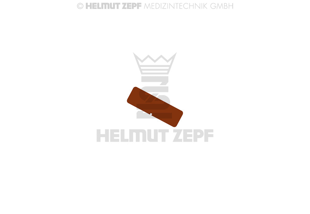 Labeling Tag for Aluminum Sterilization Box, Brown, without Marking, Not a Medical Device | Helmut Zepf No. 85.312.00