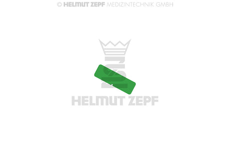 Labeling Tag for Aluminum Sterilization Box, Green, without Marking, Not a Medical Device | Helmut Zepf No. 85.312.03
