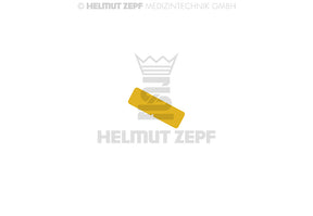 Labeling Tag for Aluminum Sterilization Box, Yellow, without Marking, Not a Medical Device | Helmut Zepf No. 85.312.02